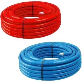   Ötrétegű cső 16x2 SZIGETELT 50m/tek 6mm zártcellás, piros/kék