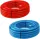 Ötrétegű cső 26X3 SZIGETELT 6mm zártcellás, piros/kék, 50m/tek 