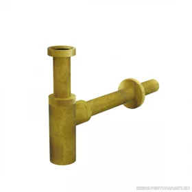 DESIGN mosdószifon DN32, bronz-antic