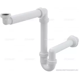   Helytakarékos mosdószifon 5/4" hollandi anyával, DN40