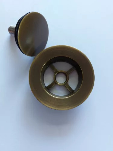 Automata kádszifon készlet, bronz-antic