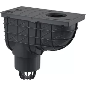   Univerzális esővíz elvezető 300×155/110 mm, függőleges, fekete
