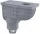 Univerzális esővíz elvezető 300×155/110 mm, függőleges, szürke