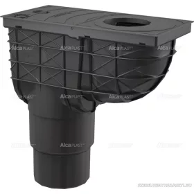   Univerzális esővíz elvezető 300×155/125/110 mm, függőleges, fekete