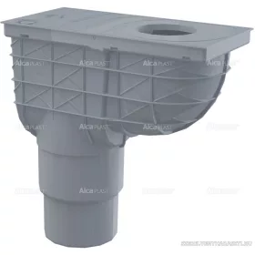   Univerzális esővíz elvezető 300×155/125/110 mm, függőleges, szürke