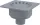 Padlóösszefolyó 150×150/50 mm függőleges, szürke rács, vizes bűzzár