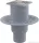 Padlóösszefolyó 105×105/50/75 mm függőleges, rozsdamentes rács, kombinált SMART bűzzár