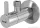 Sarokszelep szűrővel 1/2"×3/8", kerek