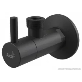 Sarokszelep szűrővel 1/2"×1/2", fekete-matt