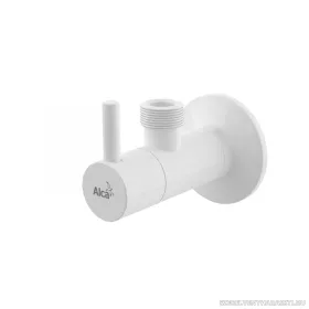 Sarokszelep szűrővel 1/2"×1/2", kerek, fehér 