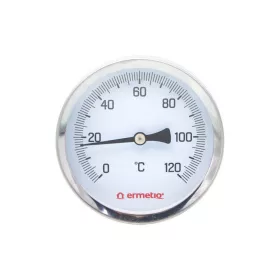   Axiális merülő hőmérő hátsó csatlakozással Ø 63mm/100mm 120°C