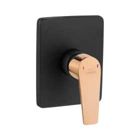   MIDNIGHT TREND falsík alá építhető egyfunkciós csaptelep, fekete-rose gold