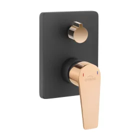   MIDNIGHT TREND falsík alá építhető kétfunkciós csaptelep, fekete-rose gold