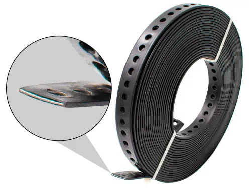 Műanyag bevonatos perforált rögzítőszalag 20x0.7mm / 10 M