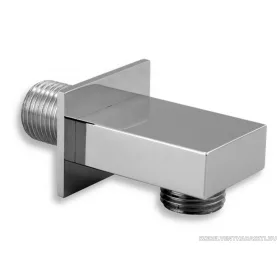 szögletes fém fali zuhanycsatlakozó 1/2"