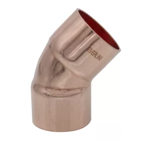 Forrasztható réz ív 22/45° BB