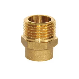 Forrvég sárgaréz idom 18-3/4" KM