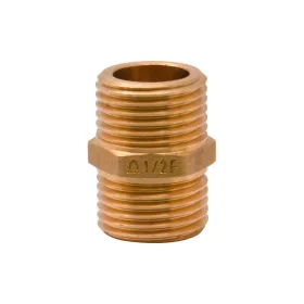 Réz közcsavar 1/2" x 30 mm lapos tömítés (peremes)