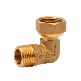 Sárgaréz hollanderes csatlakozó sarok 1/2"KB