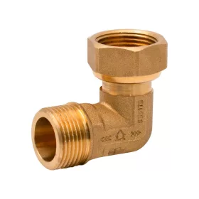 Sárgaréz hollanderes csatlakozó sarok  3/4"KB