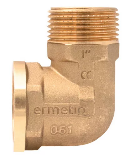 Sárgaréz könyök 1/2" KB