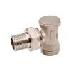 Visszatérő radiátorszelep KM sarok eurokónuszos 1/2"x3/4"