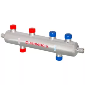   Hidraulikus váltó,6x1",inox, szigeteléssel,70kW,  6 m³/h
