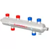 Hidraulikus váltó + iszapleválasztó, MÁGNESES,6x1", inox, szigeteléssel,70kW,  6 m³/h