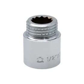 Krómozott sárgaréz csaphosszabbító 1/2"x20mm