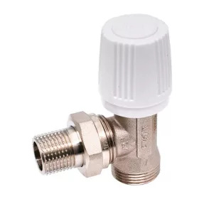   Radiátorszelep kézi 1/2" sarok előremenő KM eurokónuszos 1/2"x3/4"