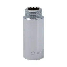 Krómozott sárgaréz csaphosszabbító 1/2"x50mm