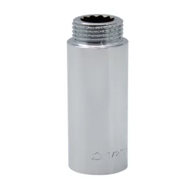 Krómozott sárgaréz csaphosszabbító 1/2"x60mm