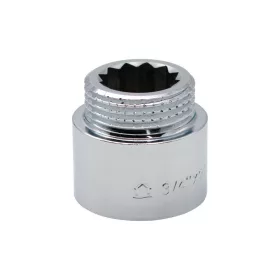 Krómozott sárgaréz csaphosszabbító 3/4"x20mm