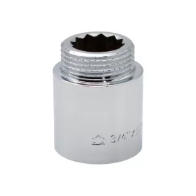 Krómozott sárgaréz csaphosszabbító 3/4"x30mm