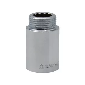 Krómozott sárgaréz csaphosszabbító 3/4"x40mm