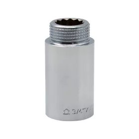 Krómozott sárgaréz csaphosszabbító 3/4"x50mm