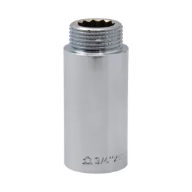 Krómozott sárgaréz csaphosszabbító 3/4"x60mm