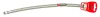 Flexibilis csapbekötőcső vízhez inoxal 50cm+17mm 1/2"BM