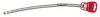 Flexibilis csapbekötőcső vízhez inoxal 50cm+17mm 3/8"BM