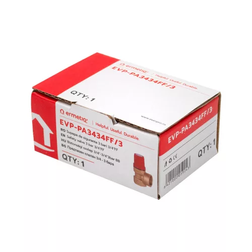 Biztonsági szelep 3/4"-3/4"3bar BB