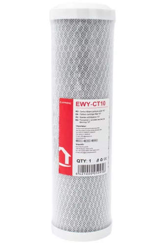 Aktív szenes szűrőpatron 10", 5 micron