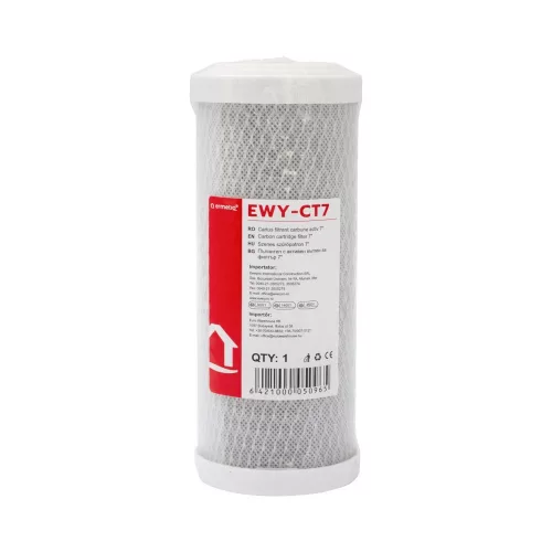 Aktív szenes szűrőpatron 7", 5 micron