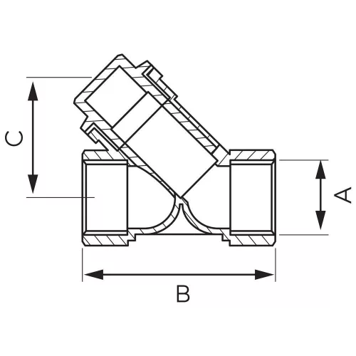 Y -szűrő 6/4", BB 