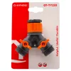 Y vízelosztó csatlakozó,zárható,  1/2-3/4"BM - 2 x1/2" KM