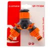 Y vízelosztó csapcsatlakozó zárható, 1/2-3/4"BM - 2 x1/2" KM