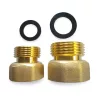 Hollanderes réz csatlakozó 1/2"-1/2"KB
