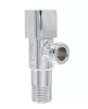 Kerámia betétes INOX sarokszelep 1/2x3/4" SZÖGETLES