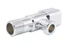 Kerámia betétes INOX sarokszelep 1/2x3/4" SZÖGETLES