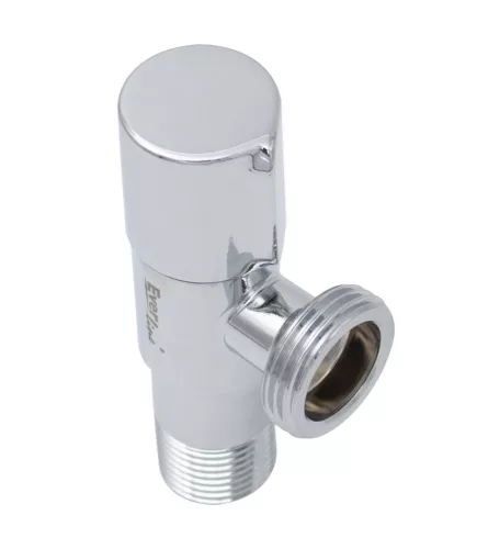 Kerámia betétes INOX sarokszelep 1/2x3/4" MODERN