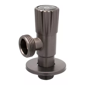   Kerámia betétes  INOX sarokszelep 1/2x3/4" MATT SZÜRKE